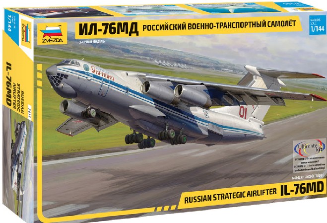 1-144 Russian IL76 MD Strategic Airlifter Aircraft zvezda