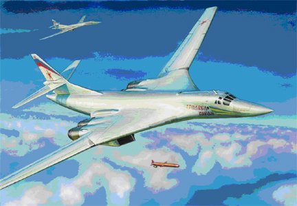 1-144 Russian Tu160 Blackjack Supersonic Bomber Zvezda