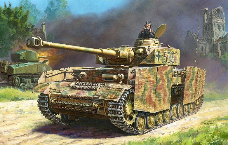 1-35 German Panzer IV Ausf H Medium Tank zvezda
