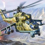 Soviet Mil Mi24V-VP Hind E Attack Helicopter