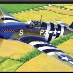 1:48 P51B Mustang Blue Nose USAAF Fighter Normandy Invasion 70th Anniversary (D)