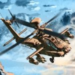 1:72 AH64D Apache Block II early Version Helicopter
