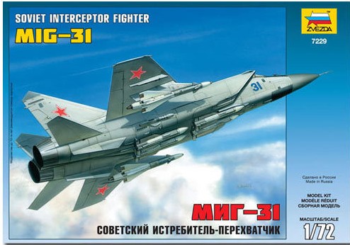 1:72 Soviet MiG31 Interceptor Fighter